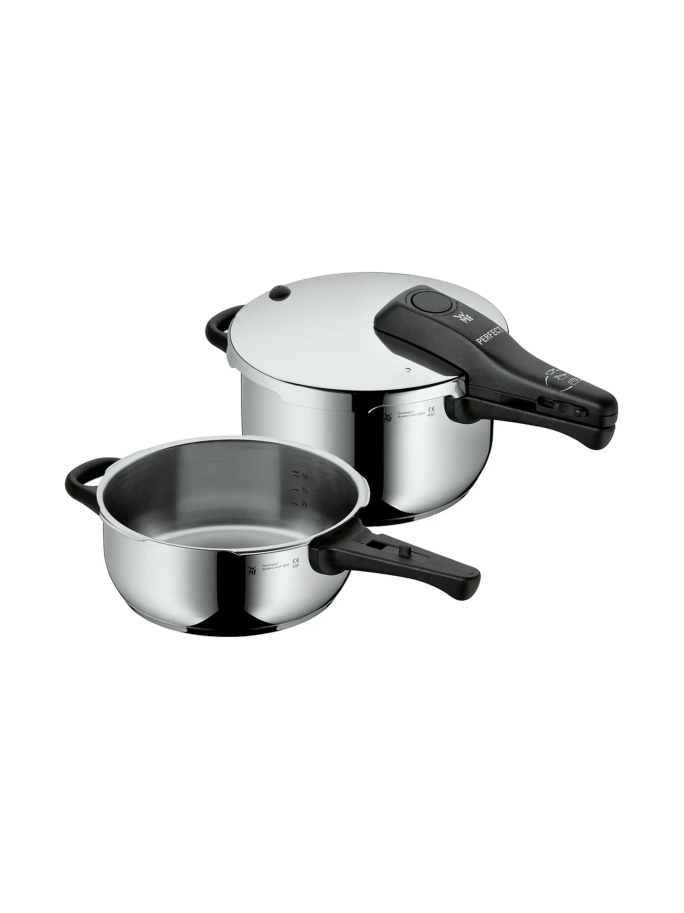 WMF | Perfect Schnellkochtopf Set 2-tlg. (Cromargan) | 